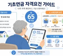 기초연금 수급자격 확인과 복지로 신청 안내 이미지