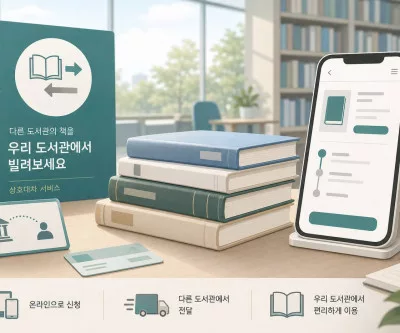 도서관 상호대차로 책 예약하고 수령하는 방법 안내 이미지