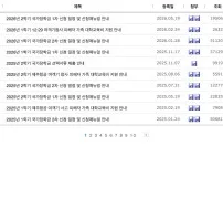 한국장학재단 국가장학금 일정·공지 목록 화면