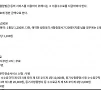 인터넷등기소 이용약관 제7조 등기기록 열람 700원 등기사항증명서 발급 1000원