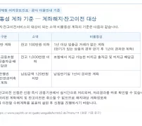 어카운트인포 비활동성 계좌 잔고이전 해지 대상 기준 일반계좌 잔고 100만원 이하 1년 이상 무거래