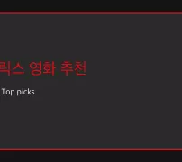 넷플릭스 영화 추천