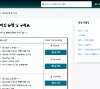 디즈니플러스 고객센터의 스탠다드와 프리미엄 멤버십 구독료 안내 화면
