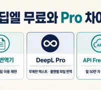 딥엘 무료 번역기와 Pro 및 API Free 차이