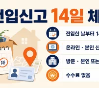 전입신고 14일 기한과 온라인 방문 신청 안내