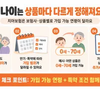치아보험 가입조건