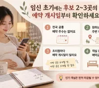 산후조리원 예약 시기